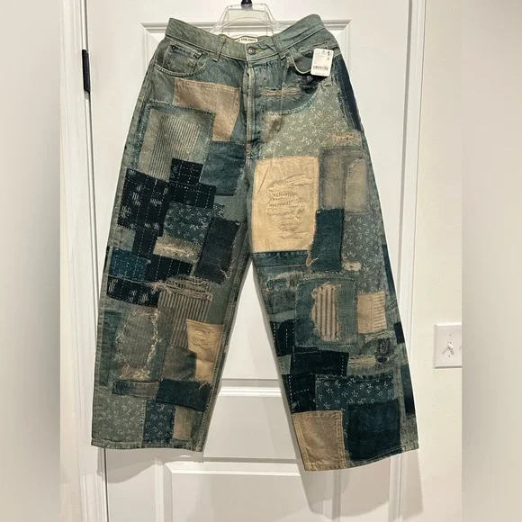 NWT We the Free Illusions Patchwork Jeans - Picture 7 of 9